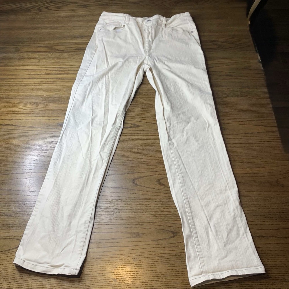 Bandolino Caro Denim Pants Size 10 White